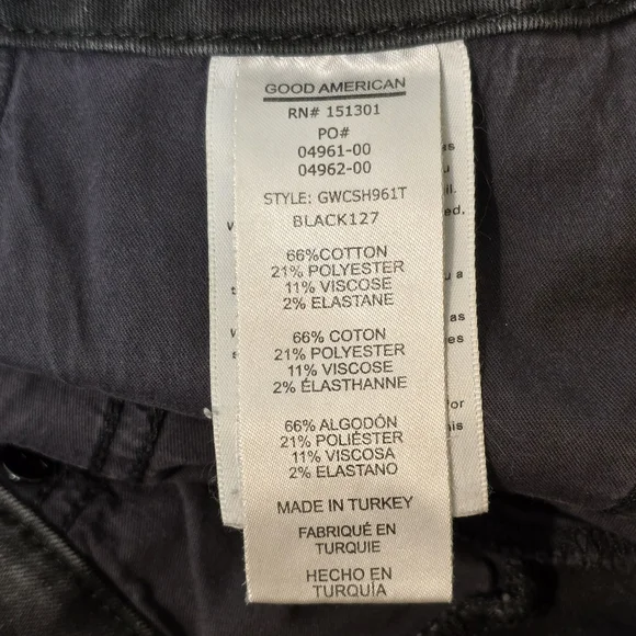 ๐ด 3/$30 Good American 26ร25 Good High Waist Crop Skinny Jeans In Black127 2/26 - Picture 7 of 15